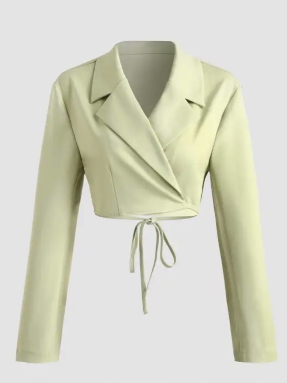 Cider Tie Cropped Blazer
